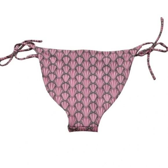 NWT Peixoto Womens Tonie Printed Side Tie Cheeky Bikini Swim Bottom Pink Size L - Picture 6 of 11